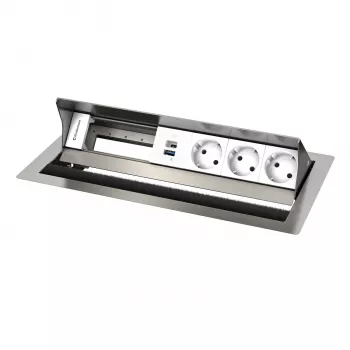 Kindermann CP Standard² VA 6 posti 3x presa, 1x USB pannello di connessione da tavolo