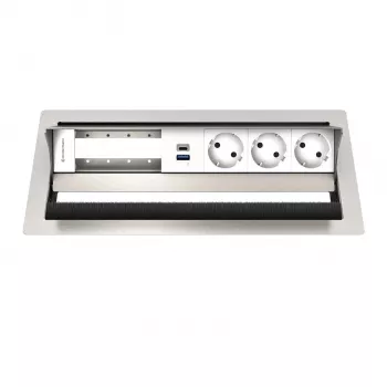 Kindermann CP Standard² VA 6 posti 3x presa, 1x USB pannello di connessione da tavolo