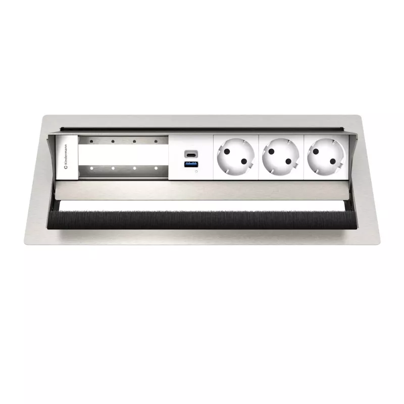 Kindermann CP Standard² VA 6 posti 3x presa, 1x USB pannello di connessione da tavolo