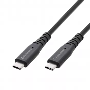 Kindermann cavo USB 4.0 1m USB-C a USB-C - cavo - digitale/dati