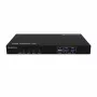 Kindermann KVM Switch 41C - switch KVM digitale 4 porte con DVI-D, USB, audio, emulazione EDID