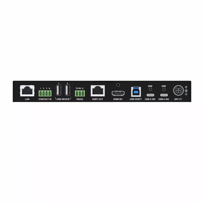 Kindermann MultiSwitch 31 HDBT 2.0 trasmettitore / switch di presentazione - 3x1 USB-C e HDMI su HDBaseT - Telnet - RS-232 - 4K UHD