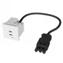 Kindermann caricabatterie USB-C doppia porta 65W PD