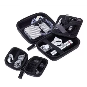 TROIKA ONPACK Set da viaggio per gadget nero (CBO60/BK)