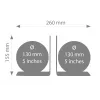 TROIKA Set globo BOOKGLOBE (G1303-DBBR/BK)