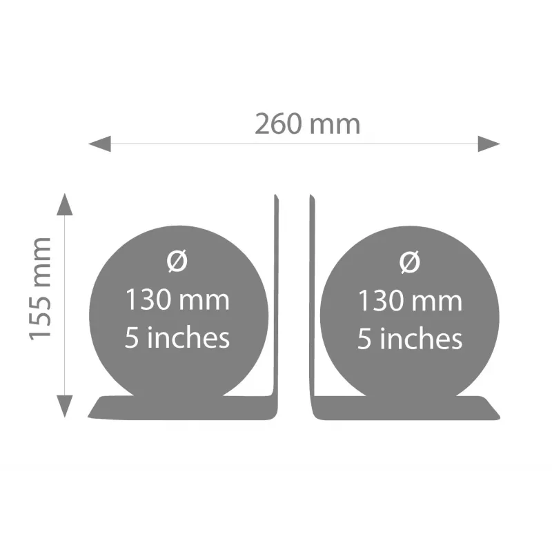 TROIKA Set globo BOOKGLOBE (G1303-DBBR/BK)