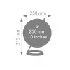 TROIKA Globe 23.5 Degrees (G2507-P2P2/CB) - globo da scrivania fermacarte, base cromata, 60mm