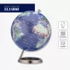TROIKA Globe 23.5 Degrees (G2507-P2P2/CB) - globo da scrivania fermacarte, base cromata, 60mm