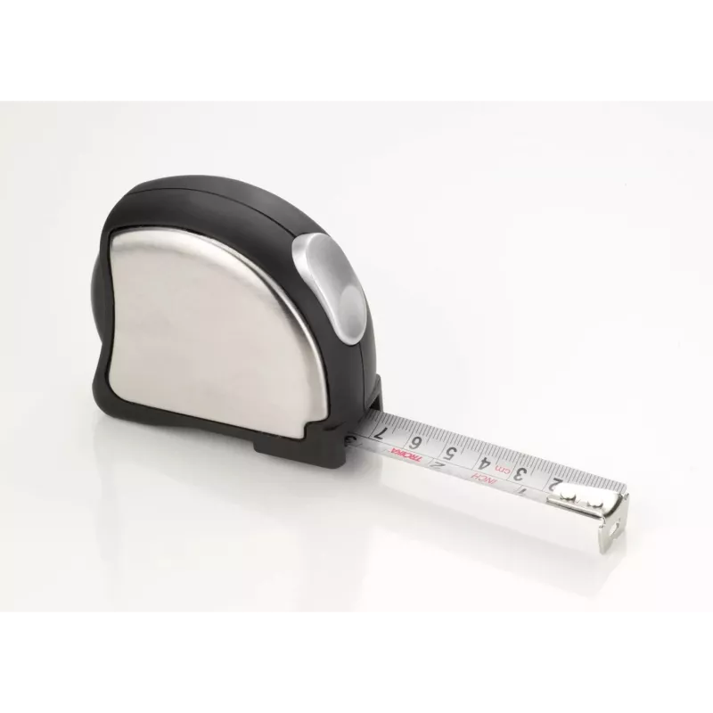 TROIKA ACCURATE Mini metro a nastro avvolgibile 2m/6ft portachiavi cromato