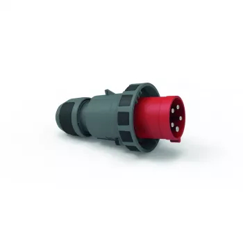 Bals Elektrotechnik spina industriale CEE 63A 5p 400V 6h IP67 morsetto a vite ghiera a baionetta rosso