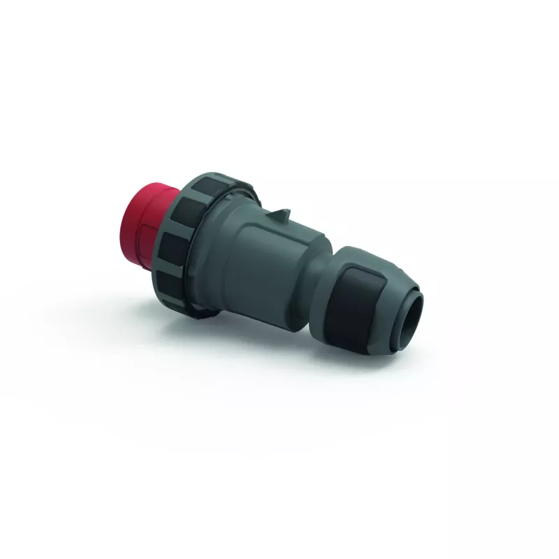 Bals Elektrotechnik spina industriale CEE 63A 5p 400V 6h IP67 morsetto a vite ghiera a baionetta rosso