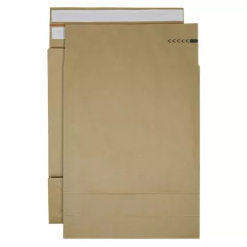 Bong buste per spedizioni a soffietto e-Green ca. DIN C3 senza finestra marroni con piega 12,0 cm 200 pezzi