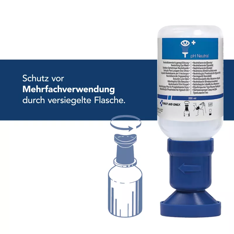 First Aid Only flacone lavaggio oculare neutralizzante pH neutro 200 ml