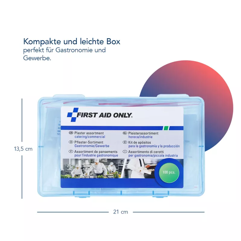 First Aid Only Cerotti rilevabili P-10026 gastronomia 100 pezzi