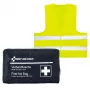 First Aid Only kit di primo soccorso per moto DIN 13167 blu con giubbotto di segnalazione