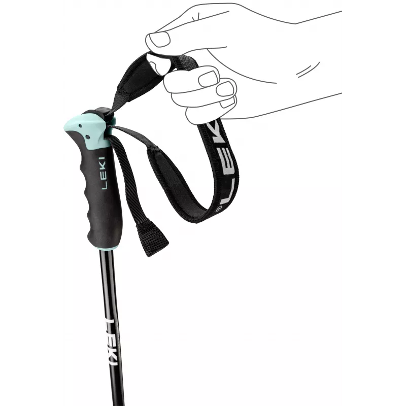 LEKI KIJE NEOLITE AIRFOIL WOMEN bastoncini da sci 115 cm blu/bianco