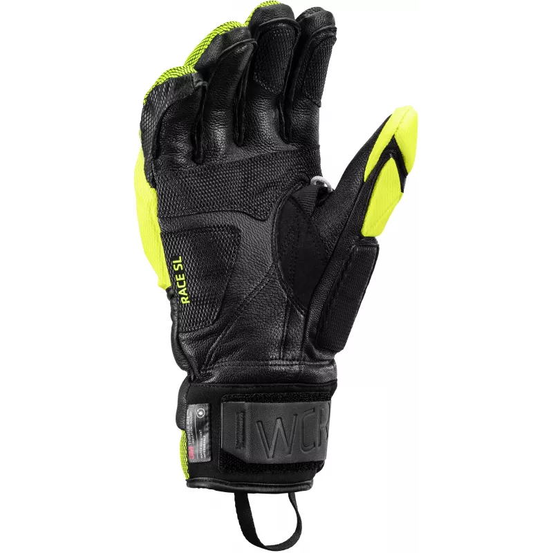 LEKI WCR Venom SL 3D Guanti da sci racing nero/giallo taglia 10.0 (XL)
