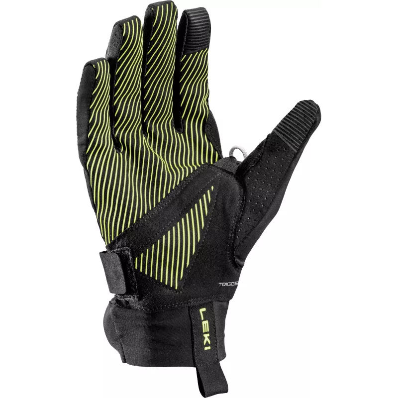LEKI Ultratrail Storm TR Guanti da trail running nero/giallo/viola taglia 9.0 (L)