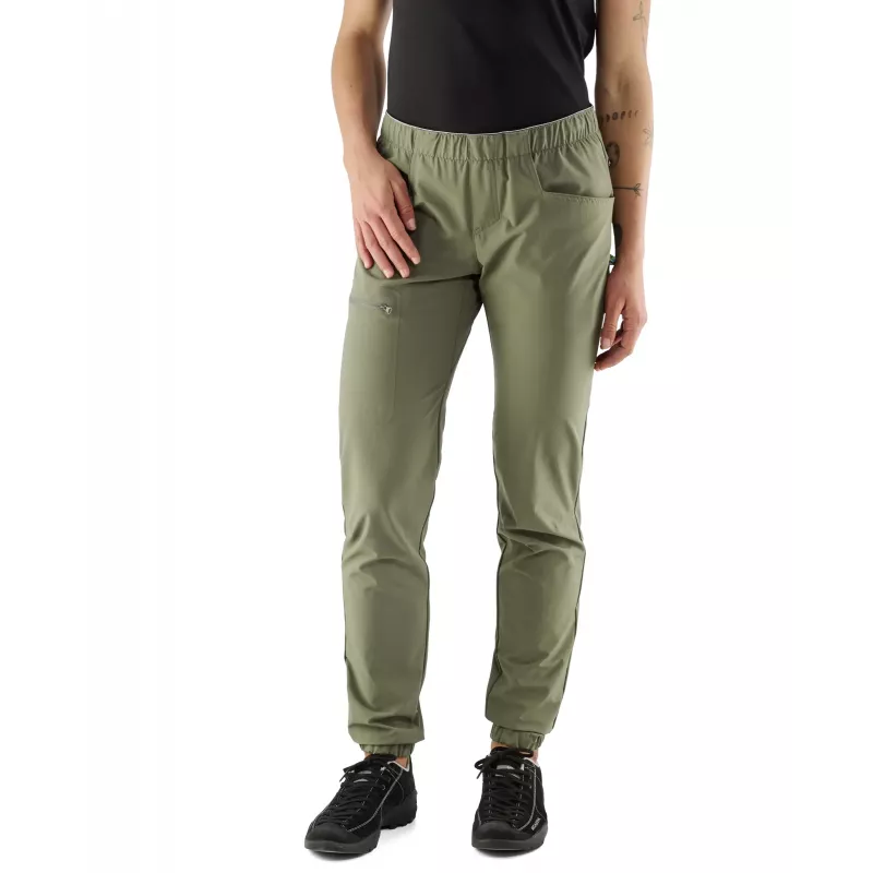 EDELRID Donna pantaloni arrampicata Radar Pants II Algae Green