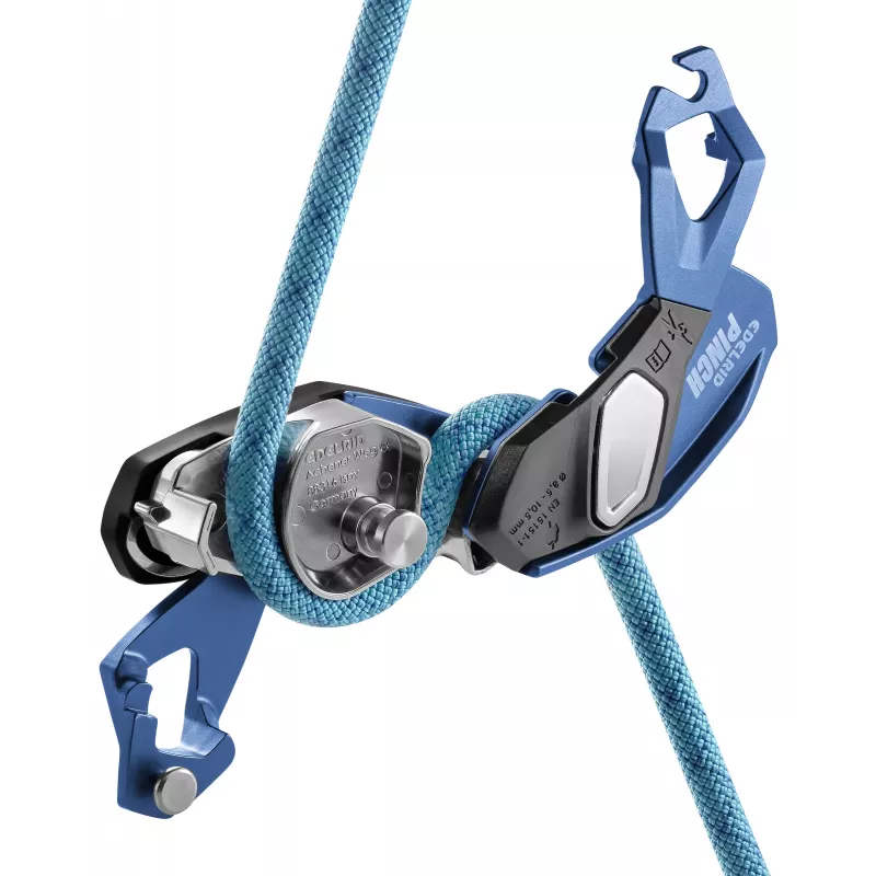 EDELRID Pinch dispositivo di assicurazione con freno assistito - Blue Night