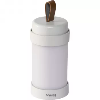 Sompex ALVA lampada da tavolo bianca