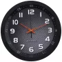 Technoline WT 8972 orologio da parete - al quarzo - analogico - quadrante bianco - cornice nera - 25,5 cm