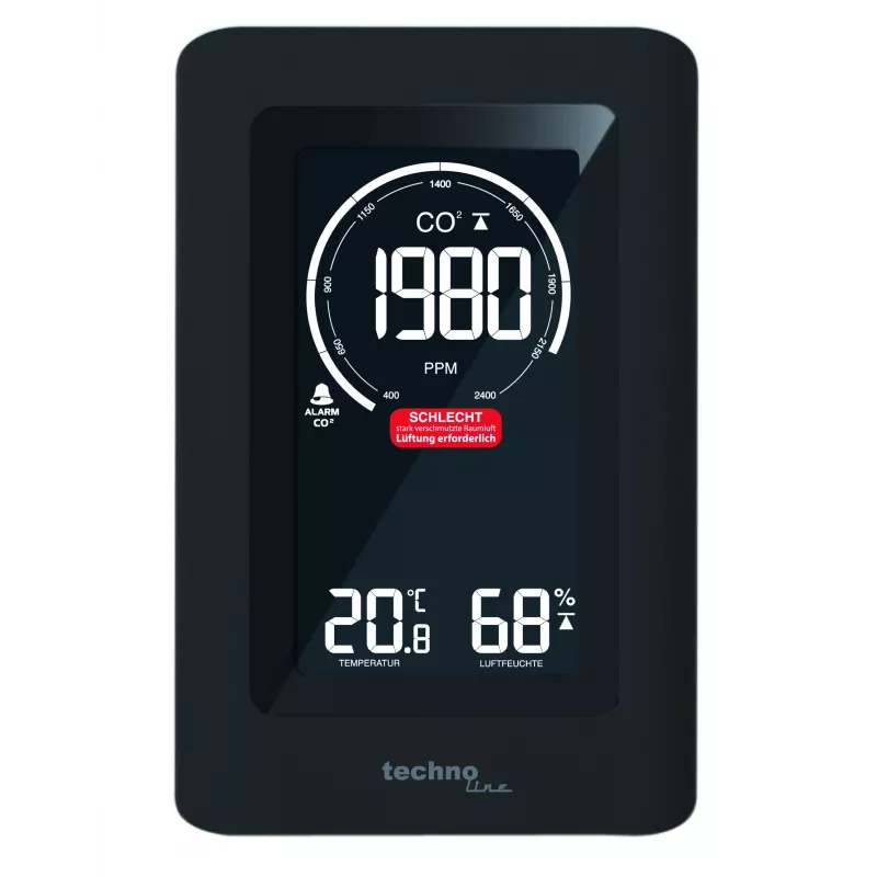 TECHNO LINE WL1030 stazione meteo monitor qualità dell'aria CO2 temperatura umidità