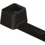HellermannTyton T18L PA66W BK 100 Fascette per cavi, nero, 205 mm x 2,5 mm, confezione da 100 pz.