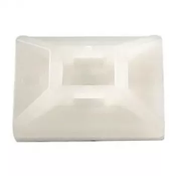 HellermannTyton MB4CA Clip per cavi bianco 100 pz. (MB4CA-PA66-NA-C1)