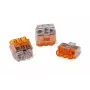HellermannTyton HCPM-3 Connettore a innesto per fili 3 poli trasparente 1-2,5 mm² flessibile 0,5-2,5 mm² rigido