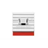 HellermannTyton FMB4APT-A-PA66HS-WH base di fissaggio adesiva flessibile per fascette 28x28mm bianca