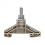 Weidmüller WF 6 morsetto 35 mm², connessione a bullone, 125 A, 1000 V, beige scuro