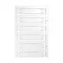 Weidmüller SFX 11/60 MC NE WS Marcatore per conduttori, 60 x 11 mm, PA66, bianco, 60 pz.