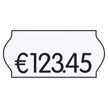 K-D Hermann etichette prezzo bianco 36 rotoli