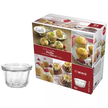 WECK vaso a bordo tondo muffin 165ml set da 6