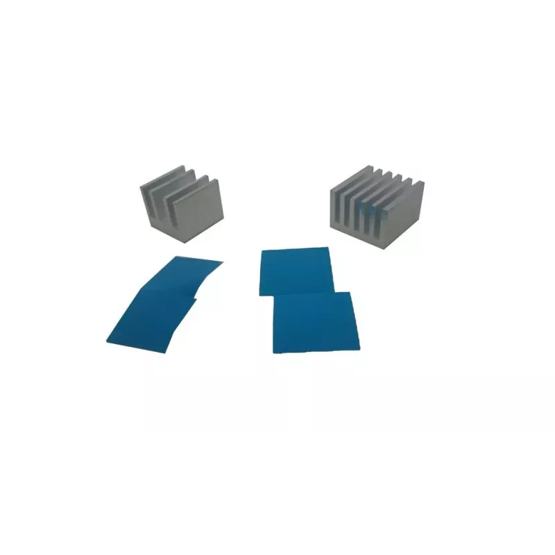 ALLNET set di dissipatori in alluminio 2 pezzi con colla termoconduttiva universale per Raspberry Pi FriendlyElec
