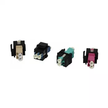 Synergy 21 S215479 Supporto modulo Keystone per accoppiatori in fibra LC, nero
