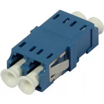 SYNERGY21 adattatore fibra ottica duplex monomodale LC-LC, senza flangia, blu, PVC, manicotto in ceramica