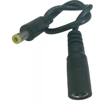 ALLNET Cavo adattatore alimentazione DC 5.5x2.1mm femmina a 4.75x1.7mm maschio, 15cm, nero