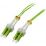SYNERGY21 cavo patch in fibra ottica 30m LC-LC OM5 50/125µm 2mm verde lime