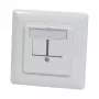 Synergy 21 supporto modulo Keystone scatola da incasso per 2x modulo TP bianco puro 180°
