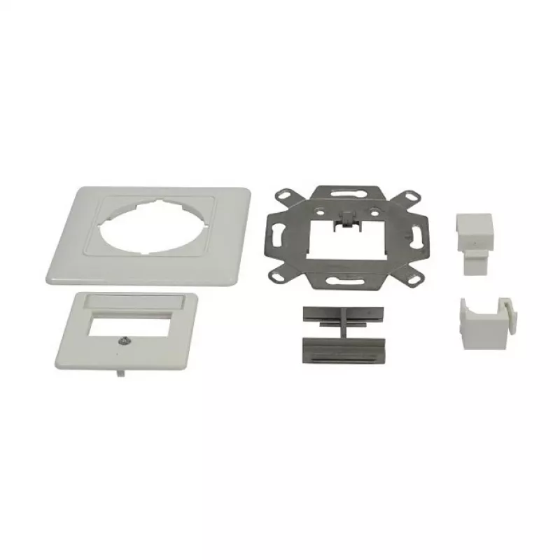 Synergy 21 supporto modulo Keystone scatola da incasso per 2x modulo TP bianco puro 180°
