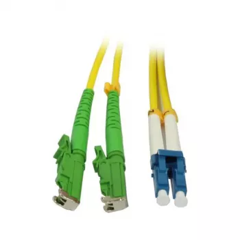 SYNERGY21 Cavo patch in fibra ottica 2m LSH (E2000 APC) a LC Duplex OS2 G.657.A2 9/125µm LSZH giallo