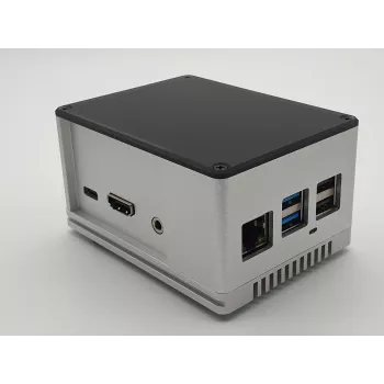 ALLNET Case in Alluminio Rock Pi ecoPI PRO HP Argento (RockPi_GH_PROHP_SV)