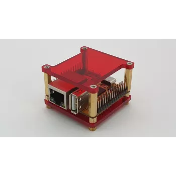 ALLNET Case in Acrilico Rock Pi S Rosso (RPiS_Acryl_R)