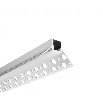 Synergy 21 Profilo a U LED 200cm, ALU069-R Profilo Angolare per Cartongesso (S21-LED-PR20204)