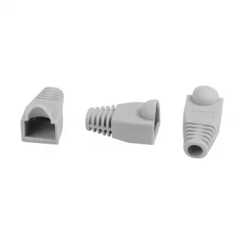 Synergy21 Connettore RJ45 Cat.6A S-UTP, schermato, grigio, confezione da 100, diametro esterno 6,5 mm (S215675)