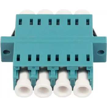 SYNERGY21 Accoppiatore fibra ottica connettore femmina LC a connettore femmina LC multimodale OM3 50/125µm quad aqua PVC