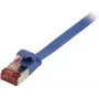 Cavo patch RJ45 Synergy 21, CAT6 250MHz, 10m blu, FTP (U/FTP), TPE (Superflex), piatto