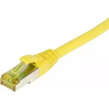 Cavo patch RJ45 SYNERGY21, CAT6A 500MHz, 25m, giallo, S/FTP, TPE/LSZH (Ultraflex), AWG26, con cavo in canalina Cat.7